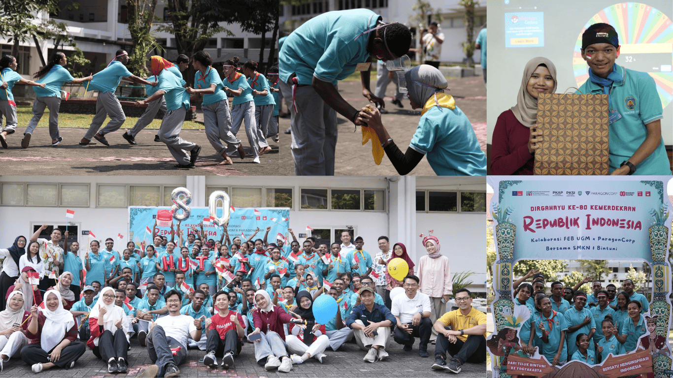 Artikel image Semarak HUT ke-80 RI di FEB UGM Bersama ParagonCorp dan Siswa Teluk Bintuni